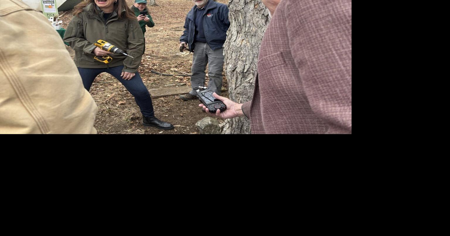 Governor gets the sap running with a hug