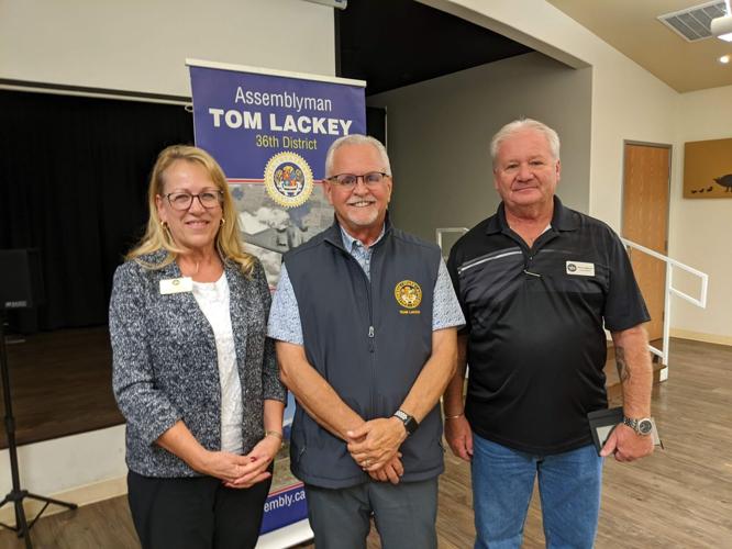 Assemblyman Tom Lackey with Calif. City Mayor O'Laughlin and Councilman Jim Creighton at the Calif. City Community Coffee held on Oct. 27th. Pho.jpg
