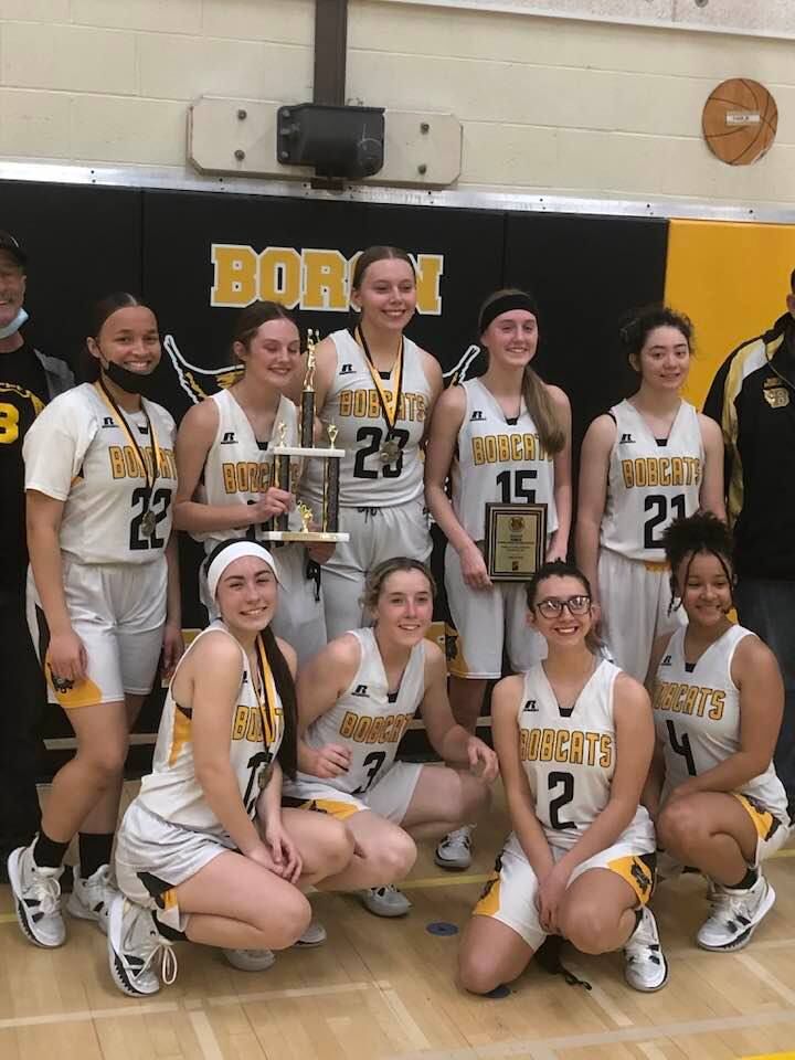 Bobcat Varsity girls basketball team won the Bob D. Lackey championship game against Lone Pine on Dec. 4th; Graycn Heigel was named Most Valuable Player. Photo Courtesy of Jamie Blue Wiggs.jpg