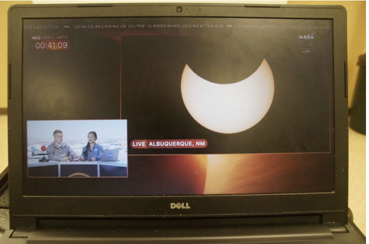 Residents glimpse “Ring of Fire” at library eclipse watch party | News ...