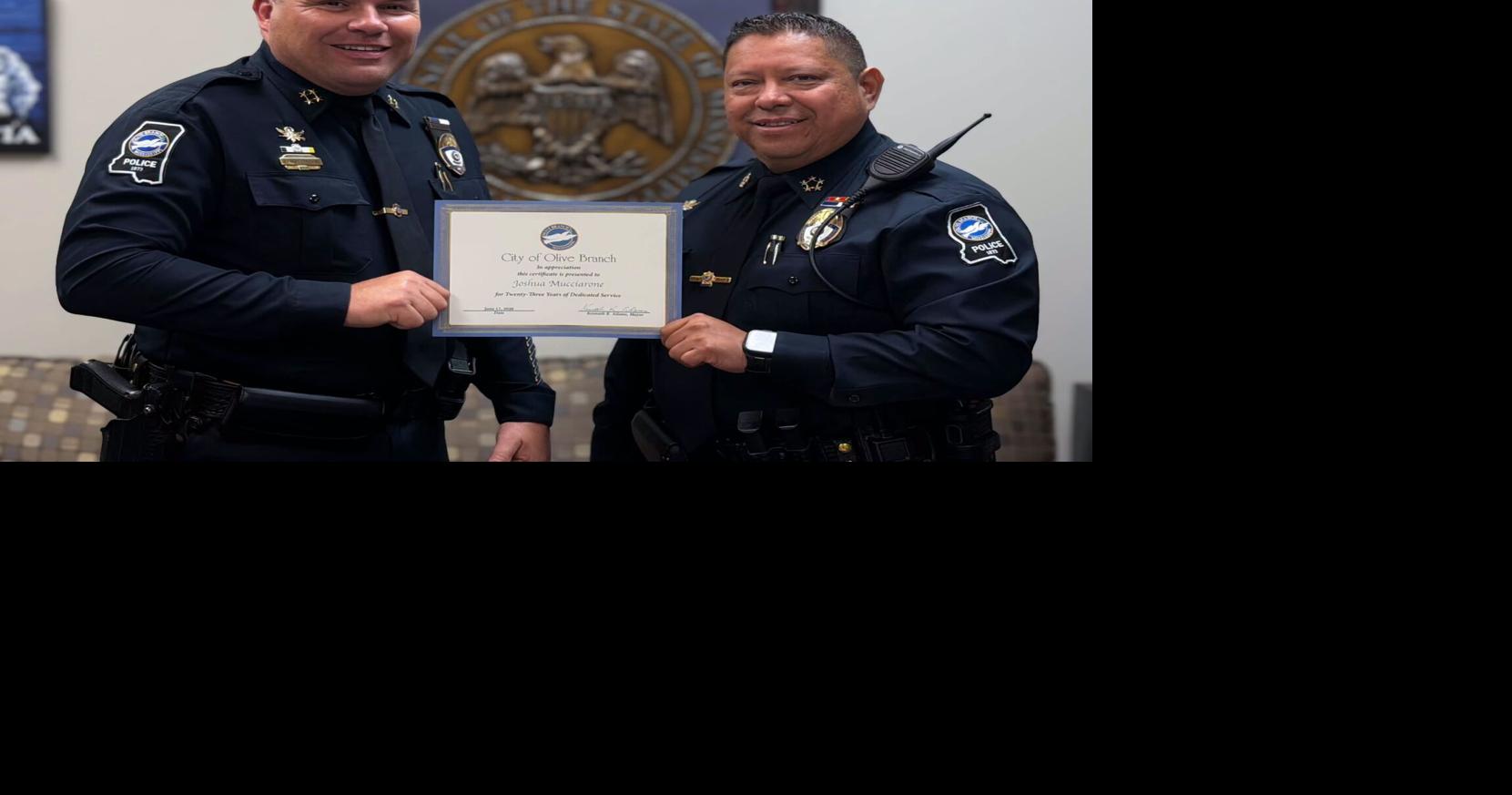 OBPD Deputy Chief Mucciarone recognized for 23 years of service