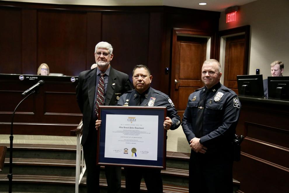 Olive Branch Police Department presented with nation accreditation certificate