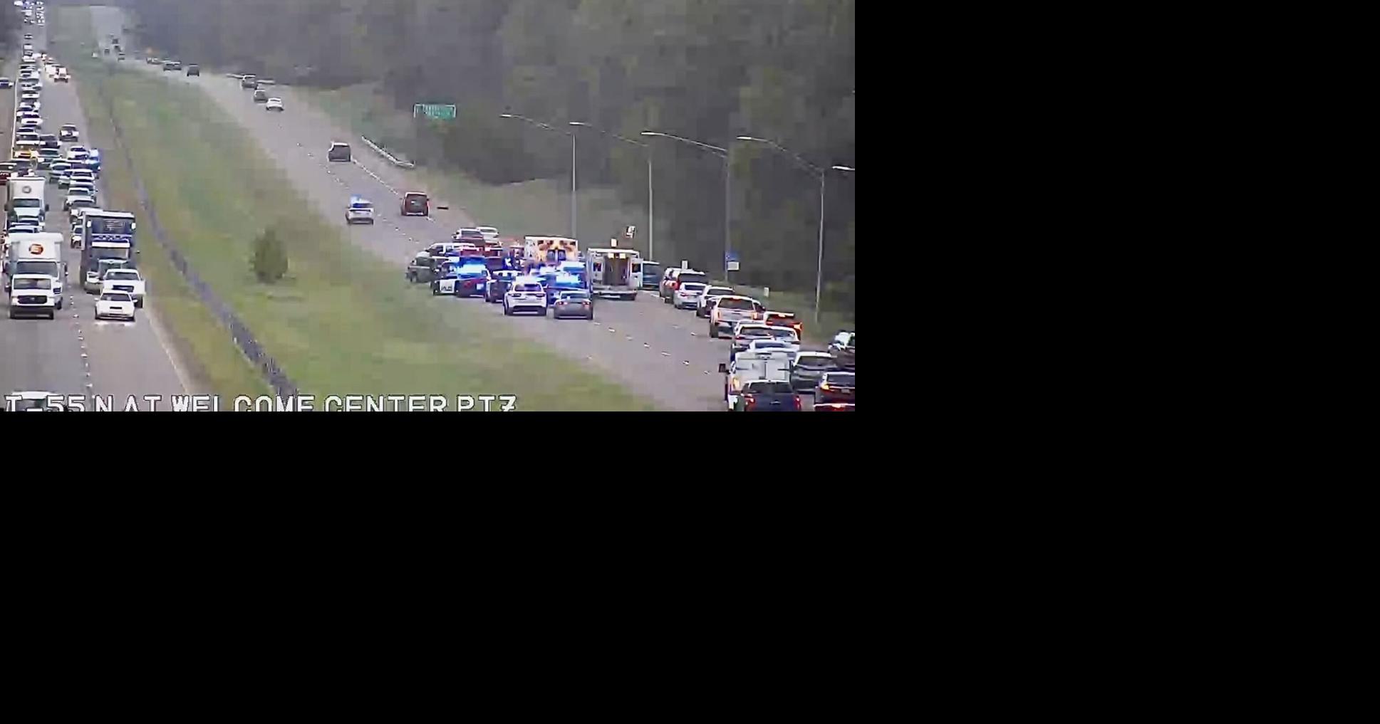 Hernando officer, suspect taken to hospital after 1-55 collision