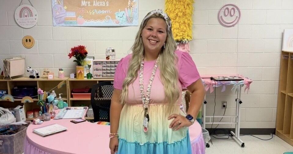 Teacher of the Month Alexa Clevenger drew inspiration from teachers