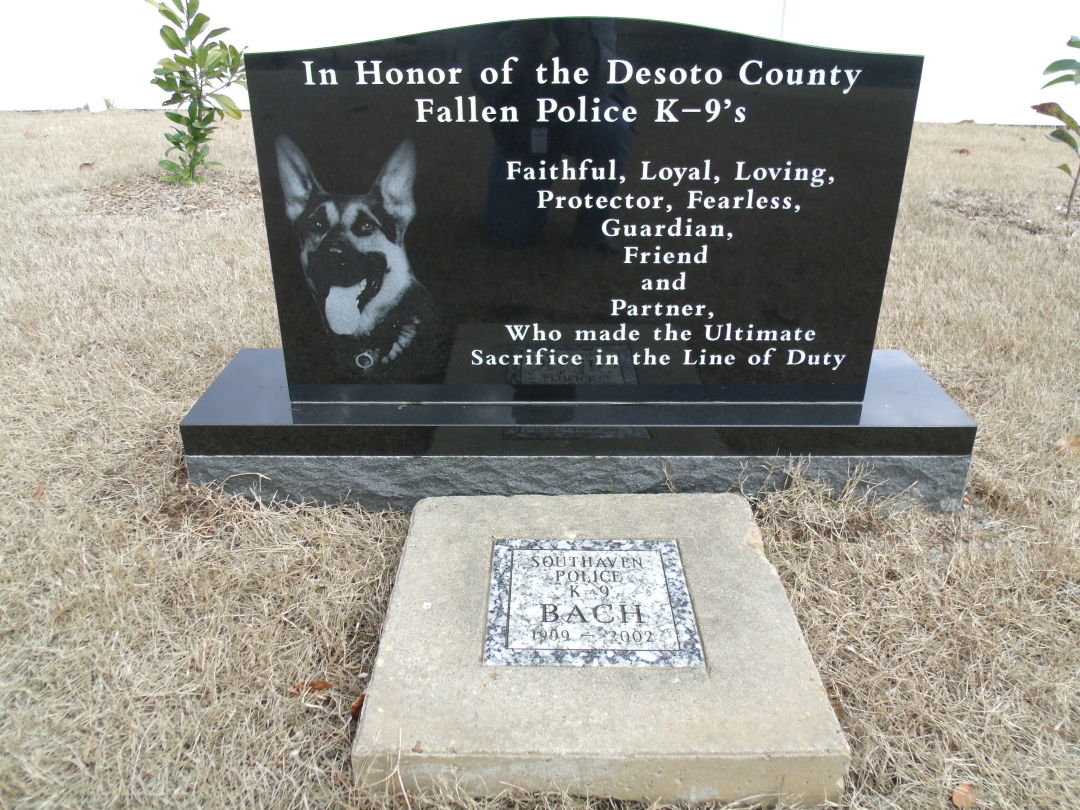 k9 memorial plaque