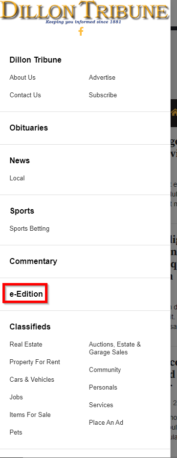 E-Edition How-to | Site | Dillontribune.com