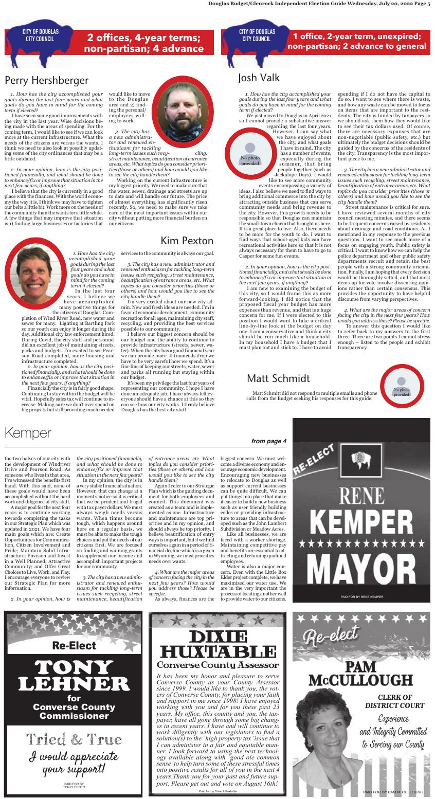 Page ELECTION GUIDE FULL 2022 4 | Election Guide | douglas-budget.com