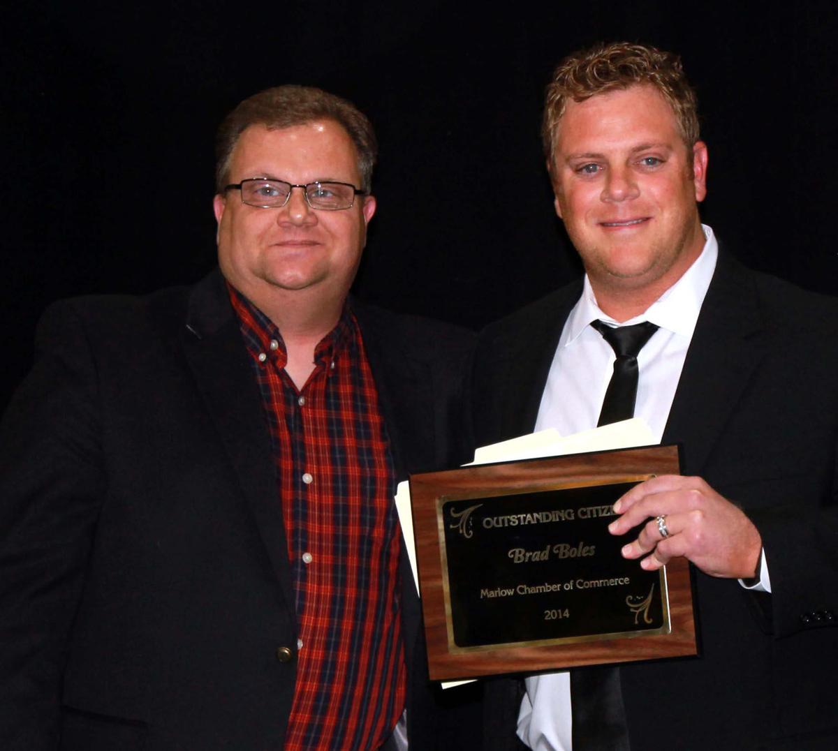Marlow gives recognizations at chamber banquet News