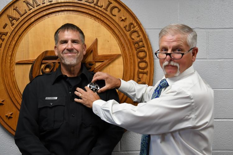 Matt Purnell swears in with VelmaAlma Public Schools as Chief of