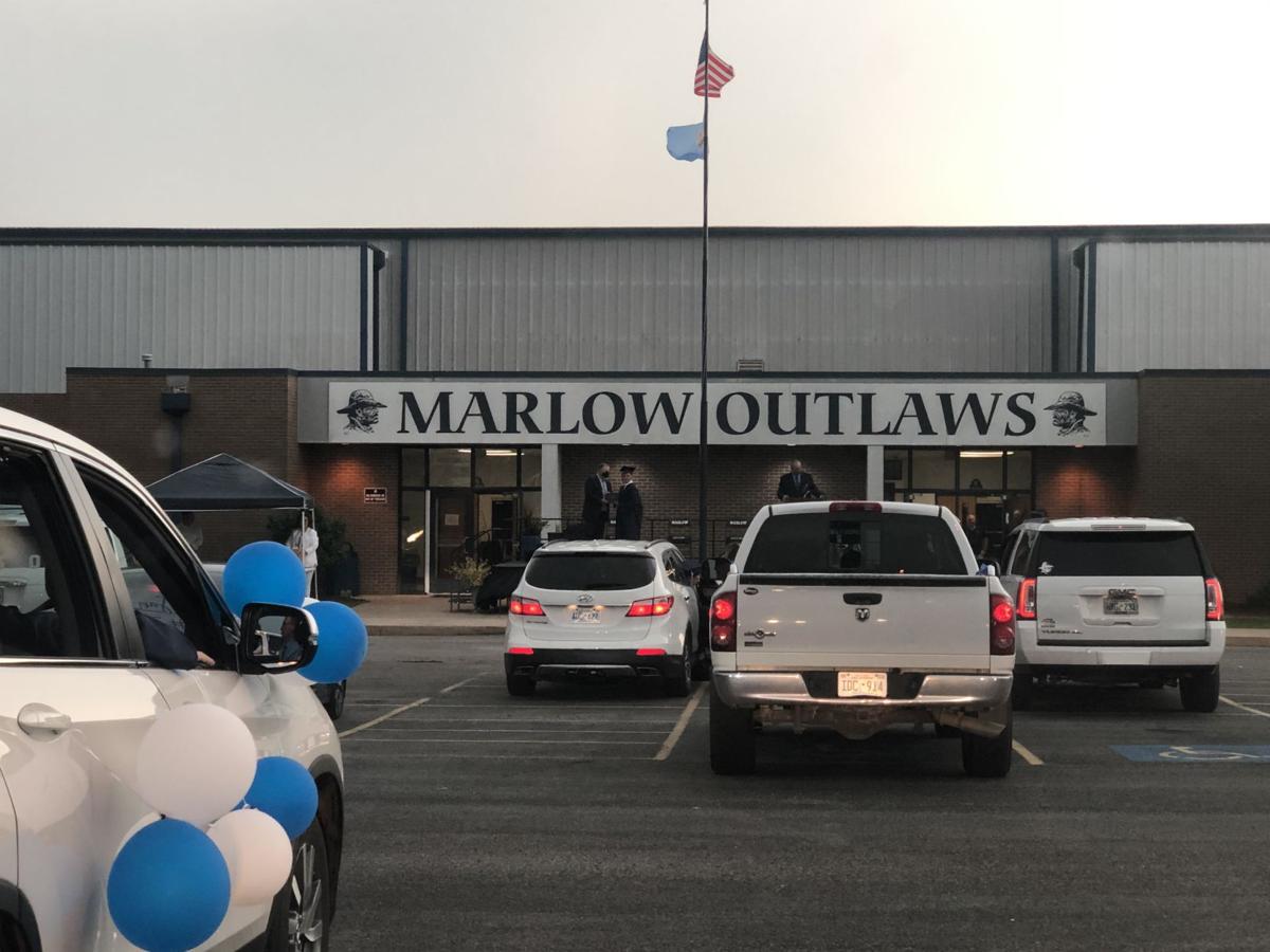 Marlow High School's drivein graduation ceremony Community
