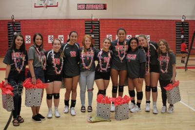 lawton duncan school night volleyball victory duncanbanner