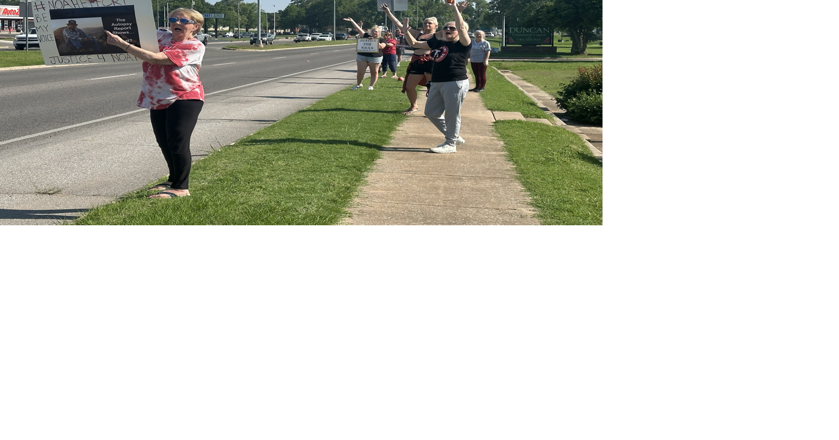 ‘Justice for Noah’ Protestors raise awareness in Presgrove case