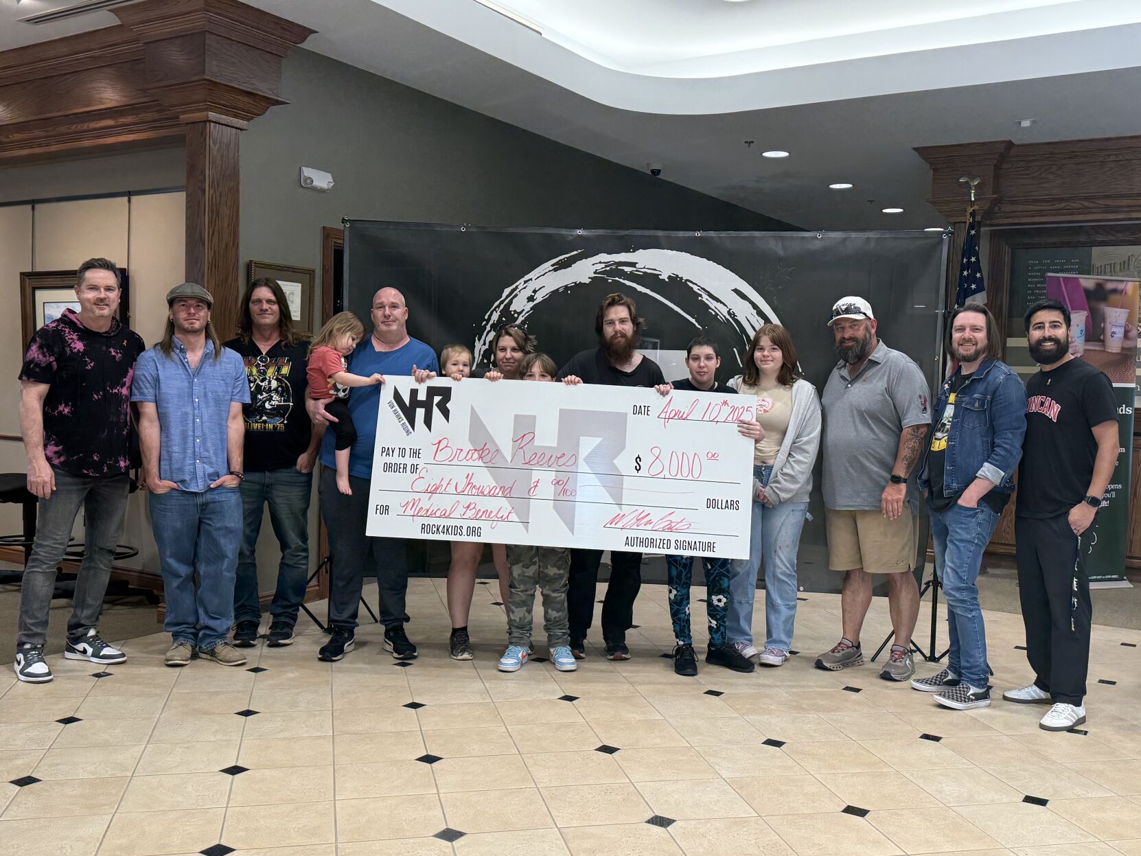 Duncan Reeves Von Hawks Rising presents $8,000 to Reeves family | Community ...