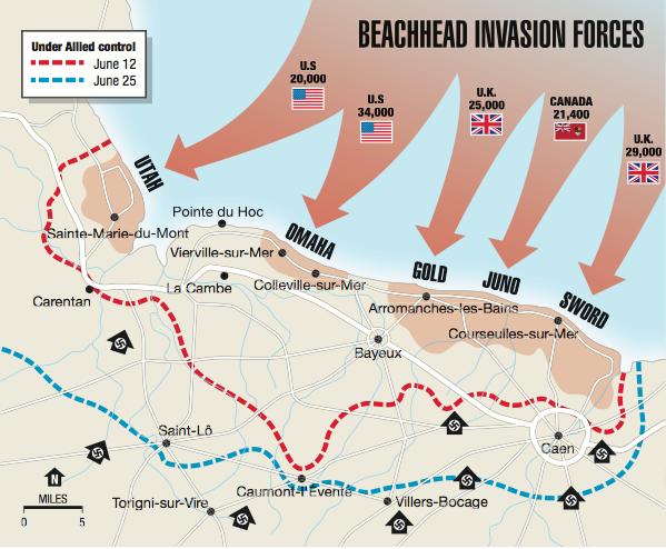 D Day Airborne Map