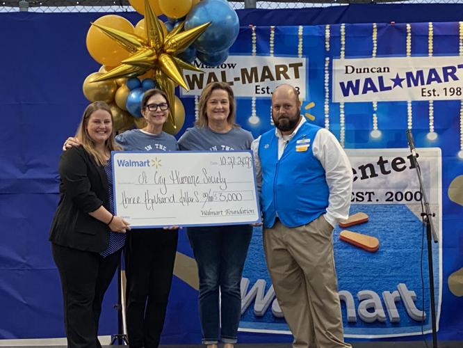 Duncan Walmart Supercenter hosts ReGrand Opening; donates 28,000 to community organizations