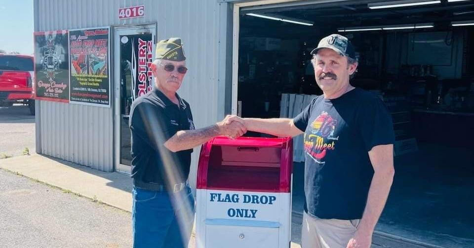 AMVETS opens new flag retirement drop box - Vimarsana News