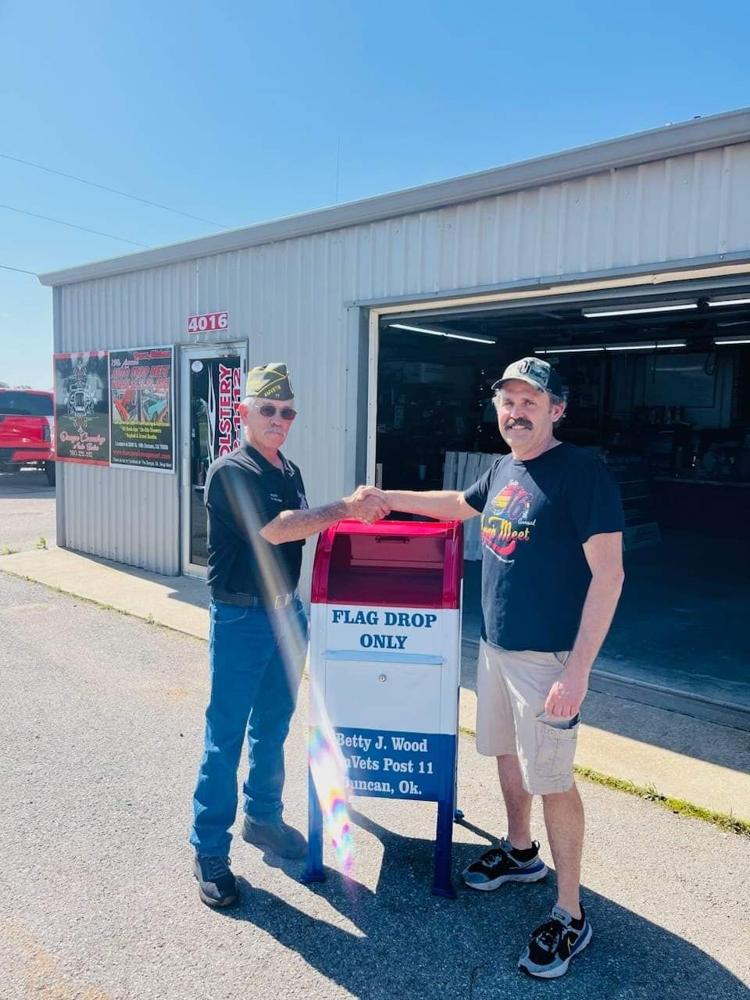 AMVETS opens new flag retirement drop box Community