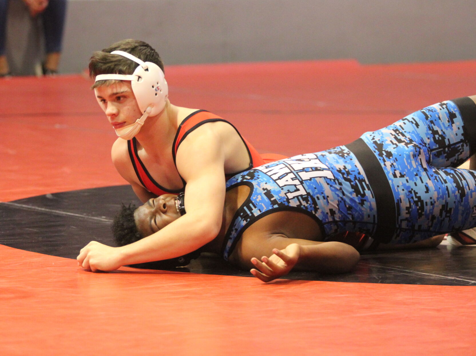 Demons wrestling punches ticket to Dual State Sports duncanbanner picture