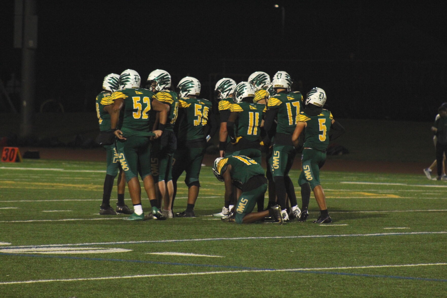 Dundalk football loses to Milford Mill 33–0