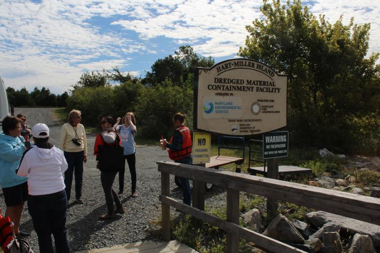 Local Millers Island residents spend the day at HartMiller Island