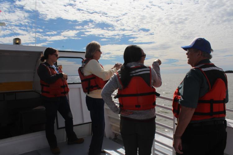 Local Millers Island residents spend the day at HartMiller Island