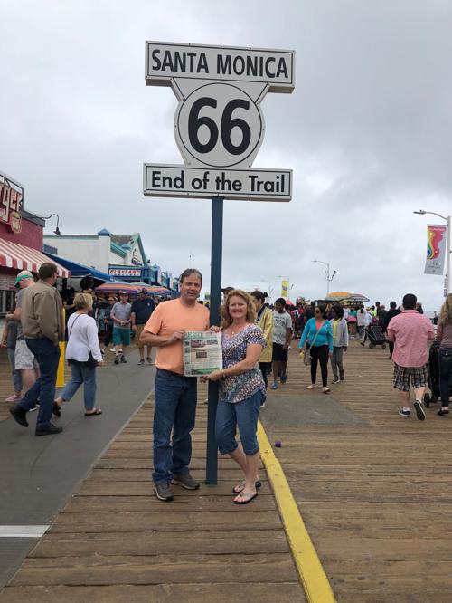 They took The Eagle on Route 66!