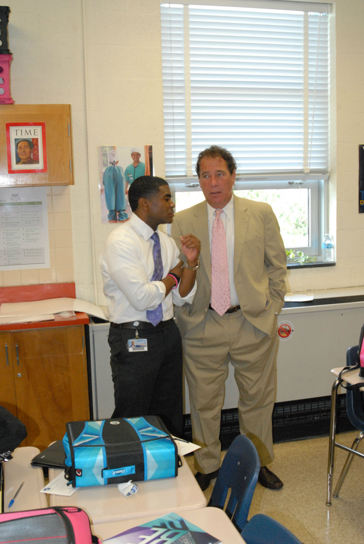 Superintendent Dundalk Middle students back to school Local