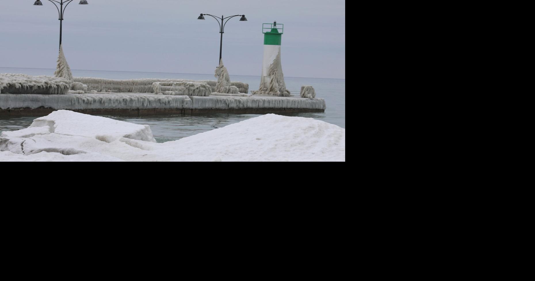 Drone video shows damage powerful winds and waves did to the Oshawa ...