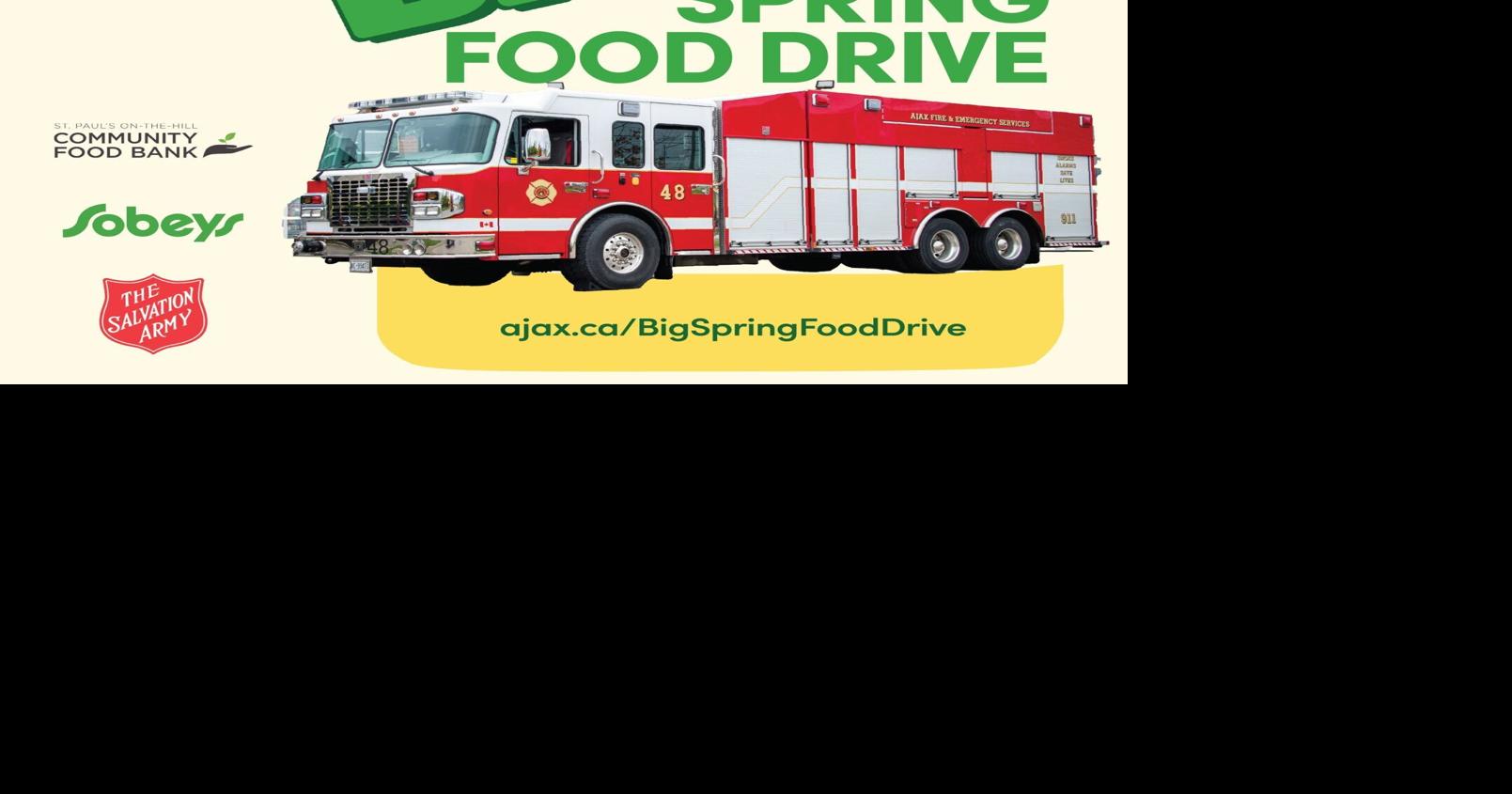 Donate to the Big Spring Food Drive in Ajax on May 30