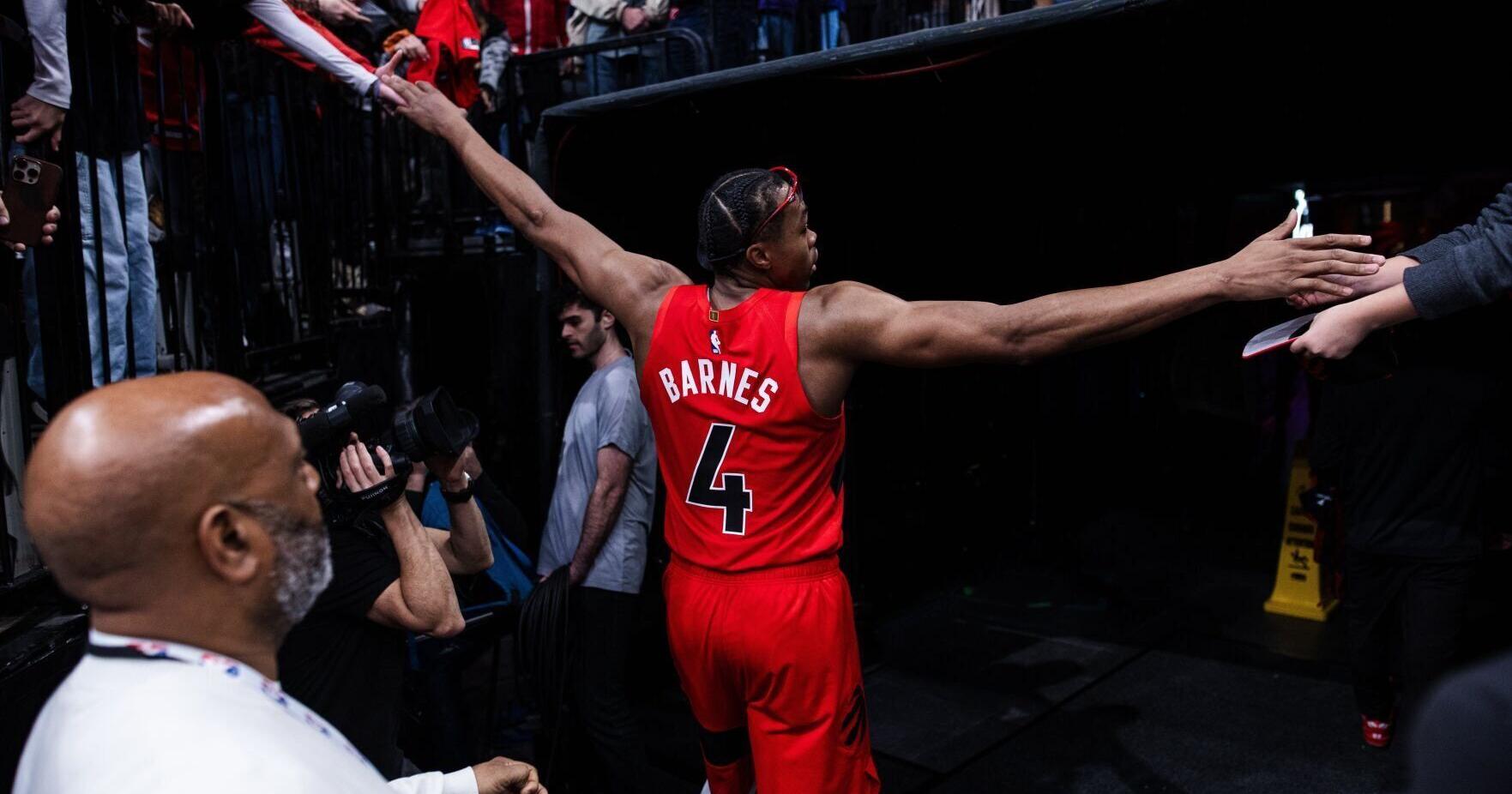 Raptors Scottie Barnes earns Canada top - selling NBA jersey