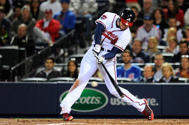 Proud papa: Freddie Freeman flies in for 2 hours to see son's