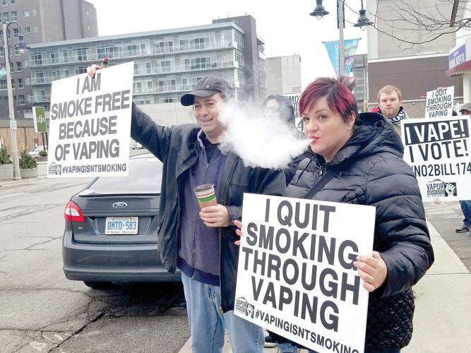 Oshawa vaping community protests proposed restrictions