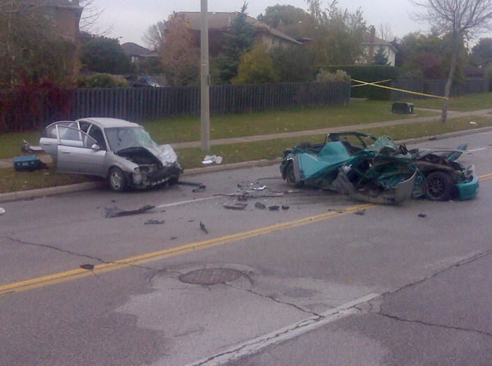 Two injured in accident on Manning Road