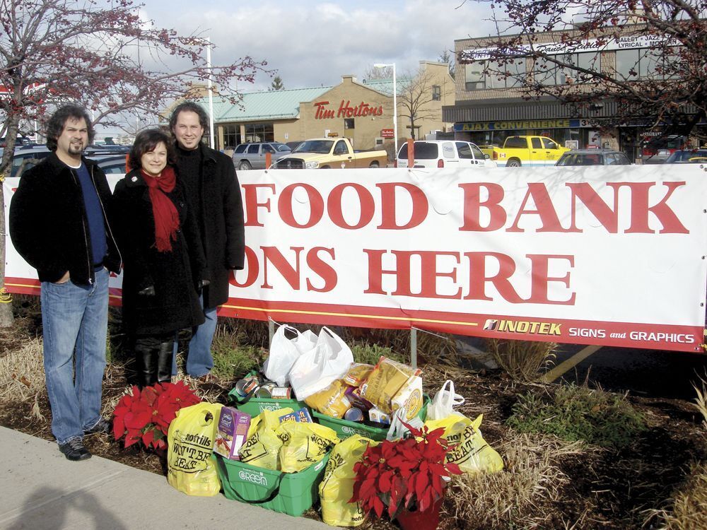 Ajax family collecting for local food banks