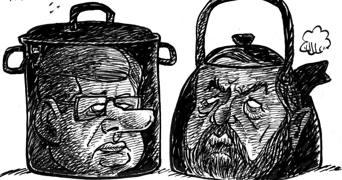 Today's cartoon: Pot calling kettle black