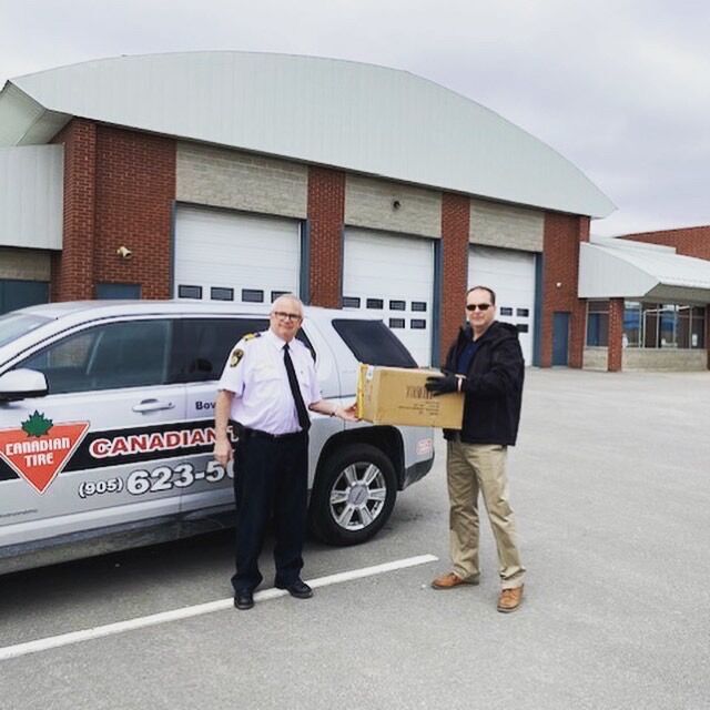 Canadian Tire Bowmanville donates supplies to fight Coronavirus