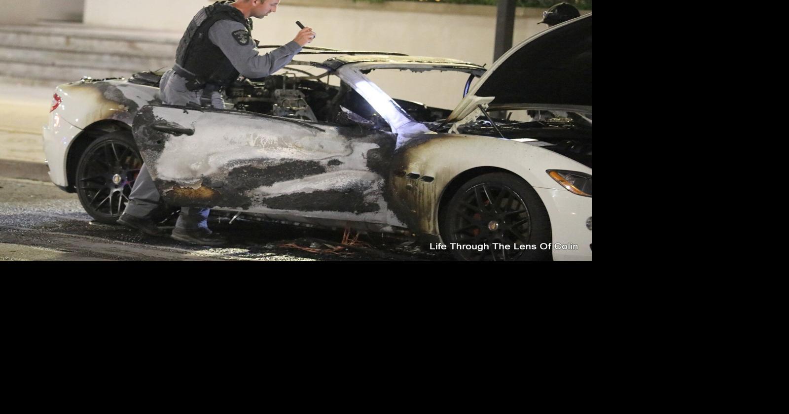 Man facing charges after car explodes outside Oshawa police station