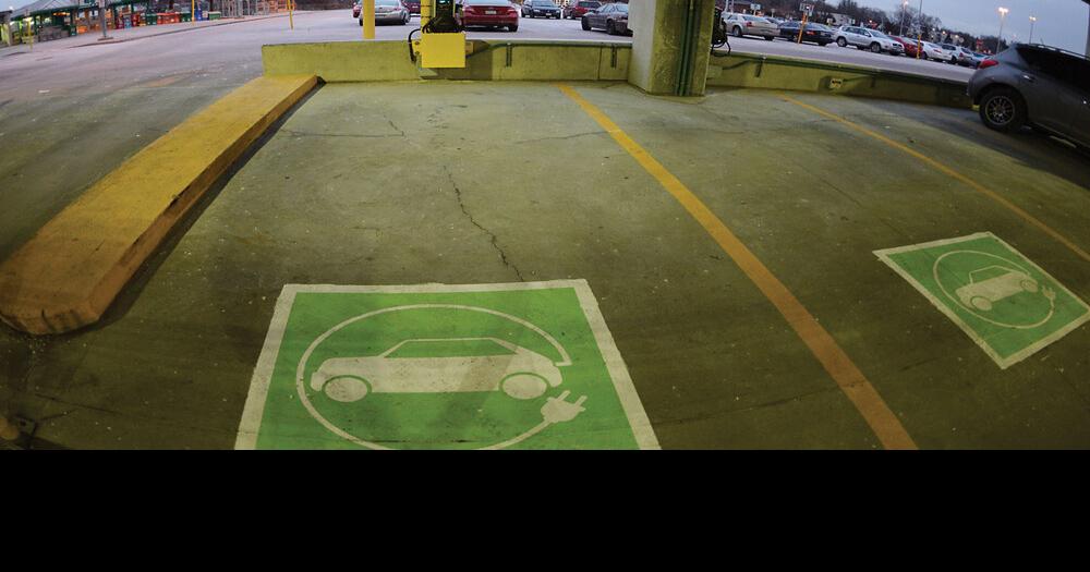 Whitby GO station equipped with electric car charging stations