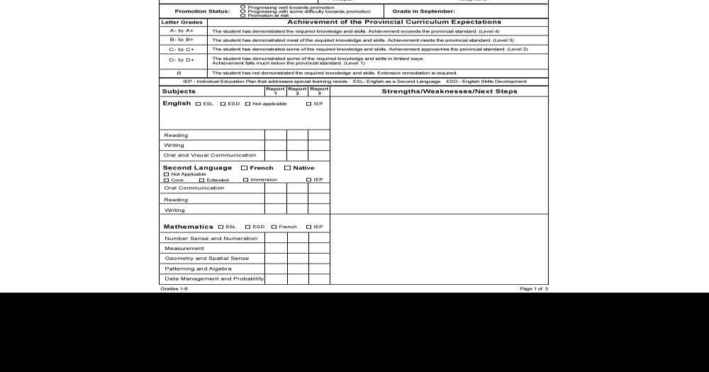 Standard report card comments optional in Durham