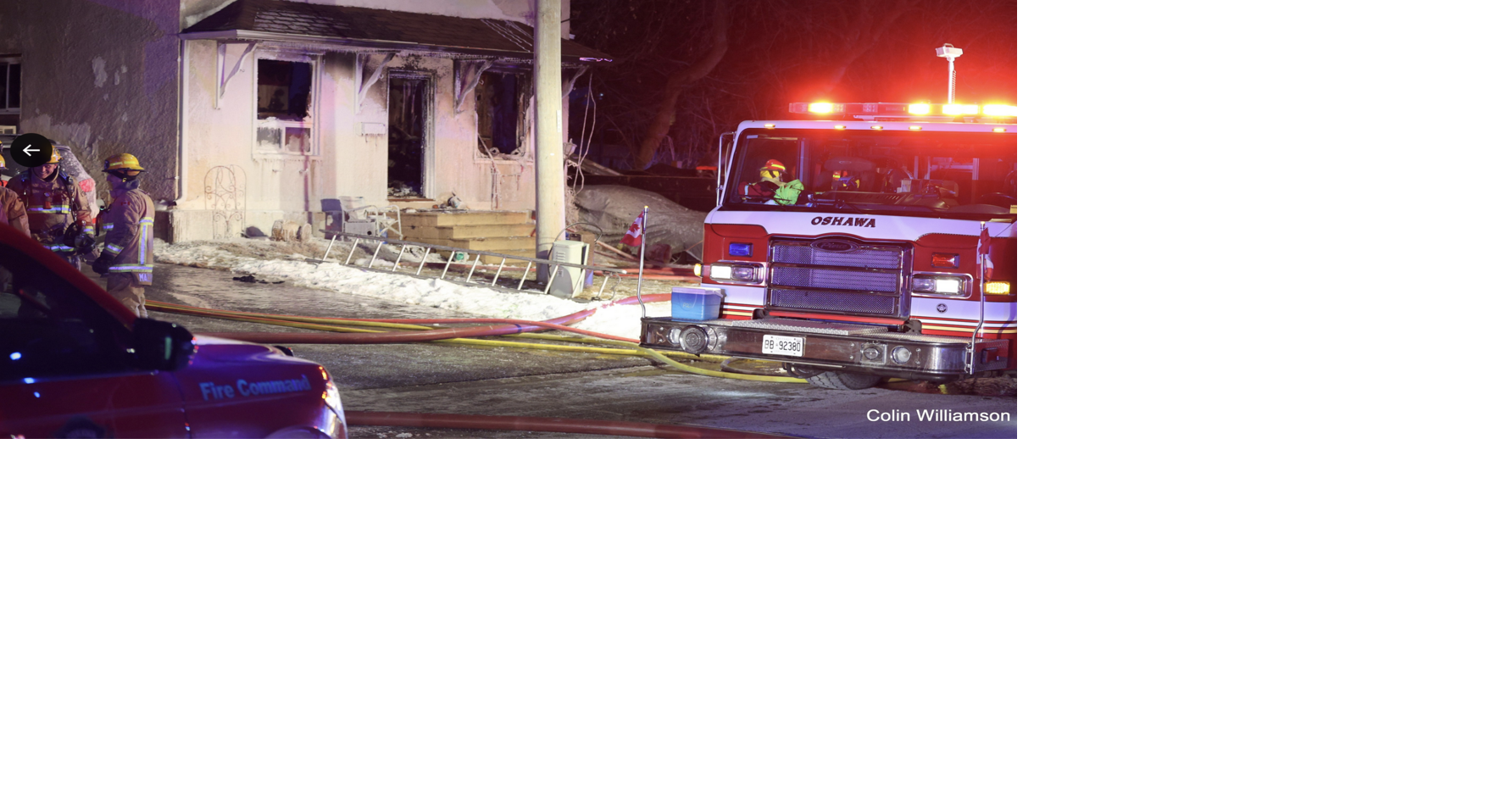 Man seriously hurt in house fire in Oshawa on Monday evening