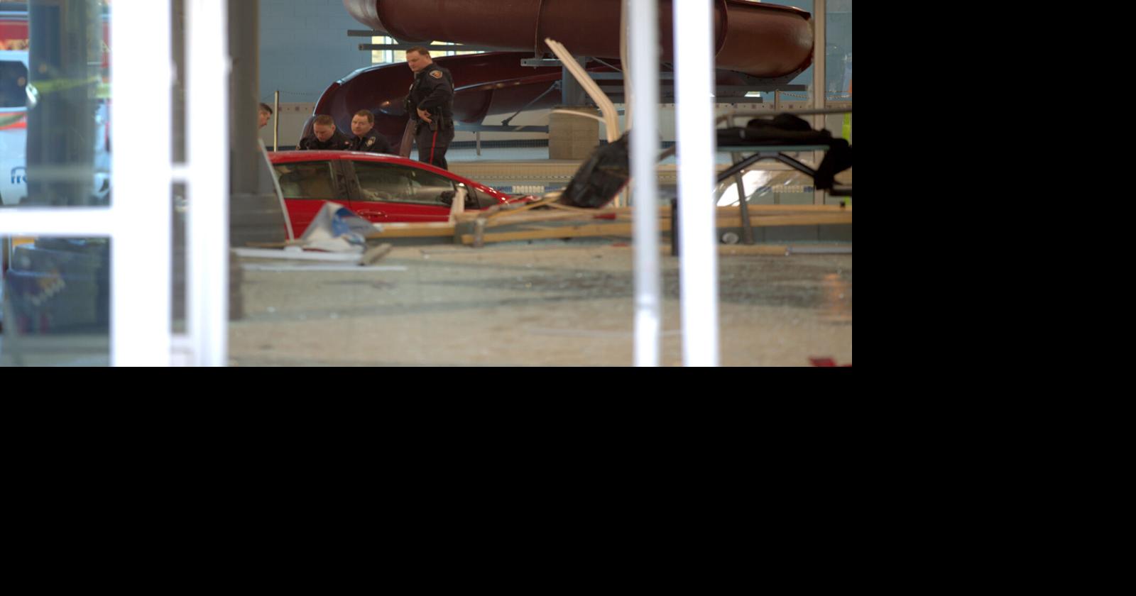 UPDATE: Woman drives car through front doors and into pool of Courtice ...