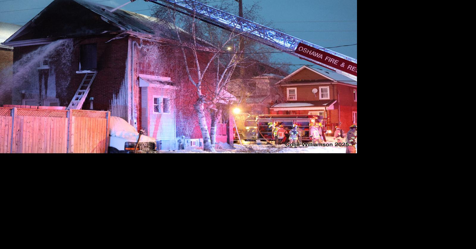 Oshawa firefighters battling house fire Wednesday morning