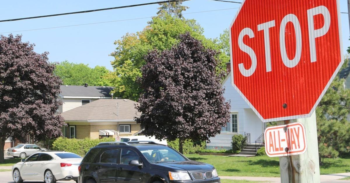 All Way Stop Examples New all-way stop sign at Uxbridge intersection