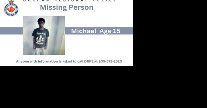 Whitby missing boy wore no shoes, say Durham Region police - Vimarsana News