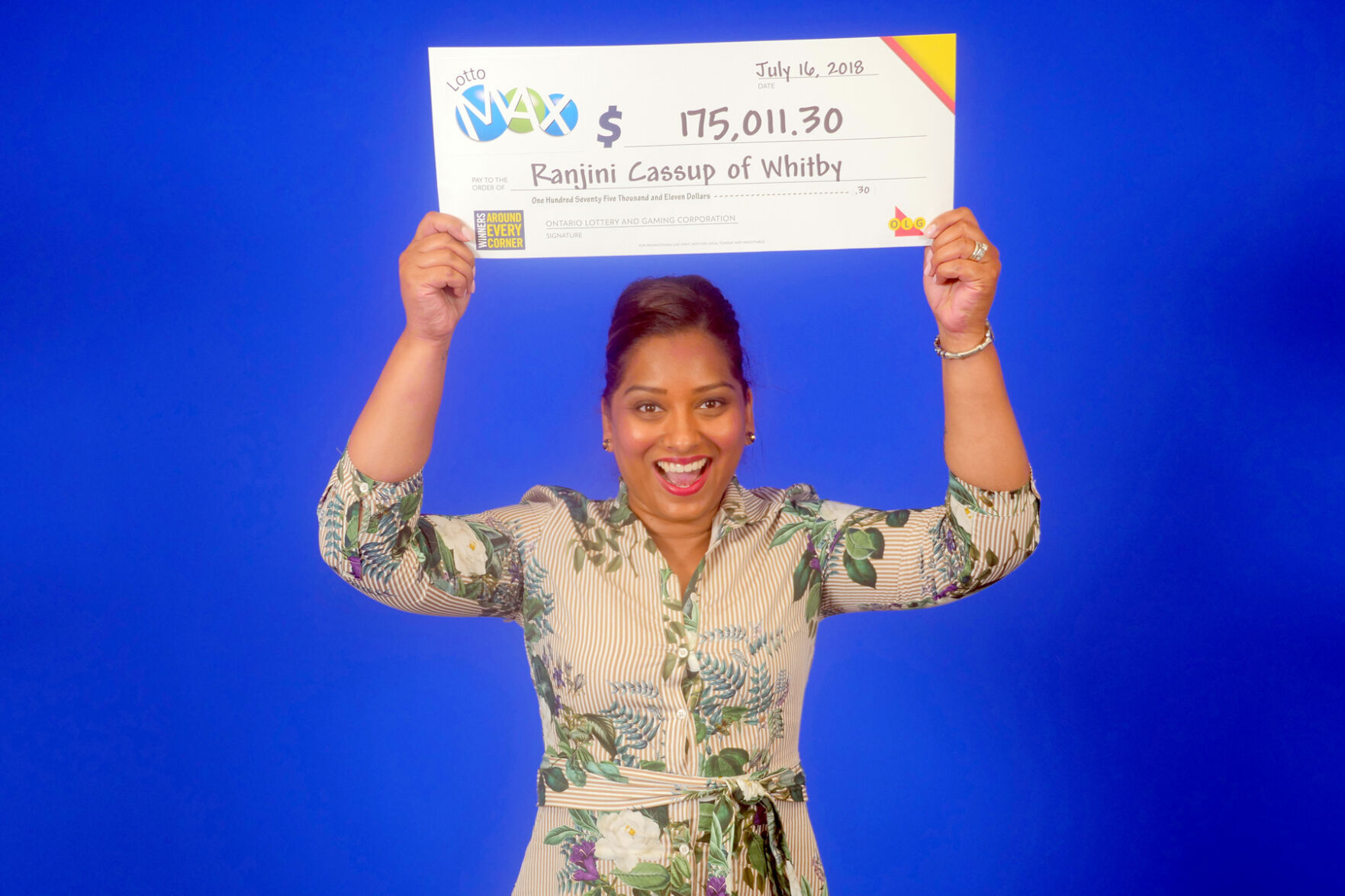 Whitby resident sheds tears of joy after winning lottery