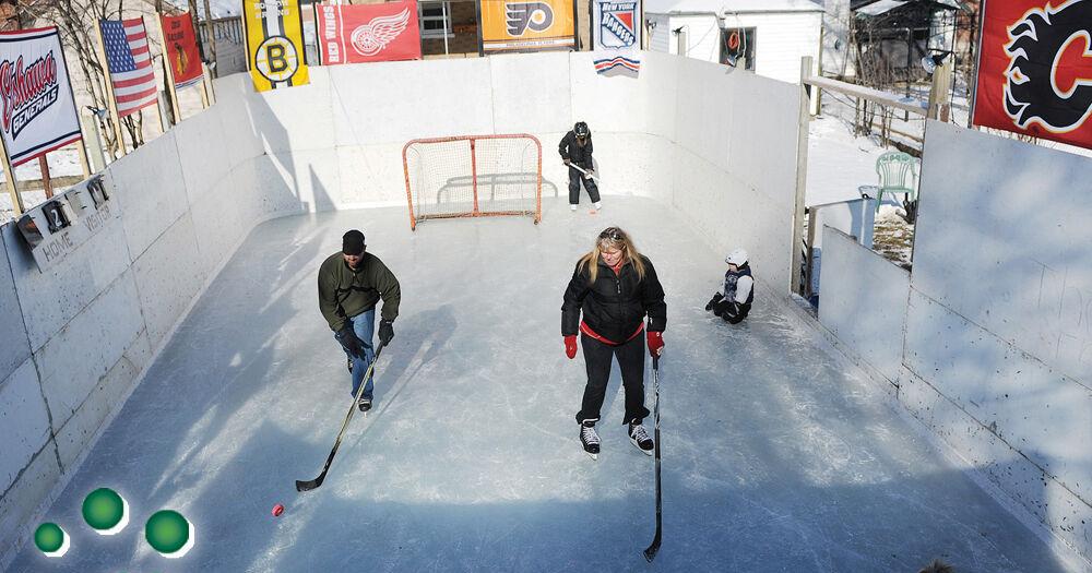 Homemade Device For Rink Homemade ice rink: a family tradition