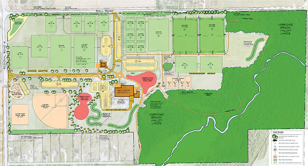 Addition of pump park, baseball diamond at Fields of Uxbridge leads to