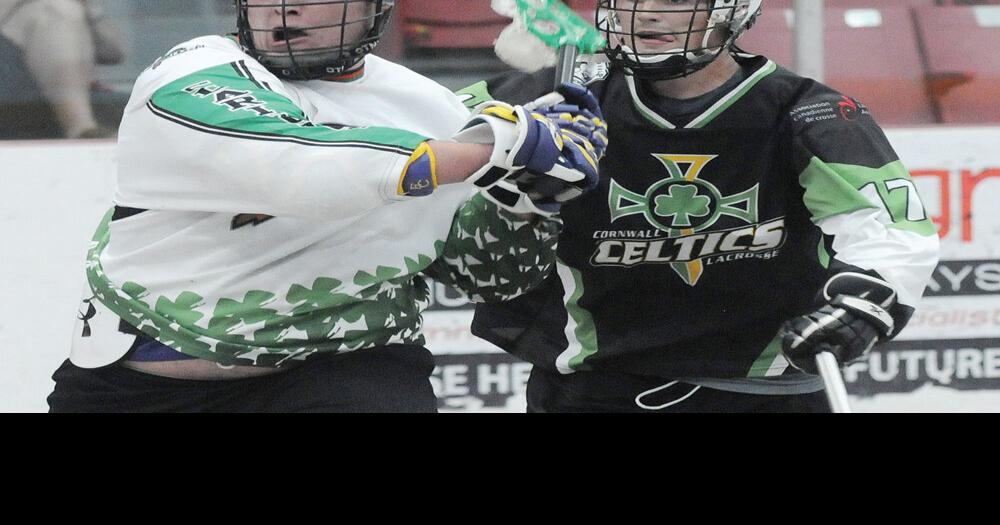 Clarington Shamrox all knotted up with Cornwall Celtics