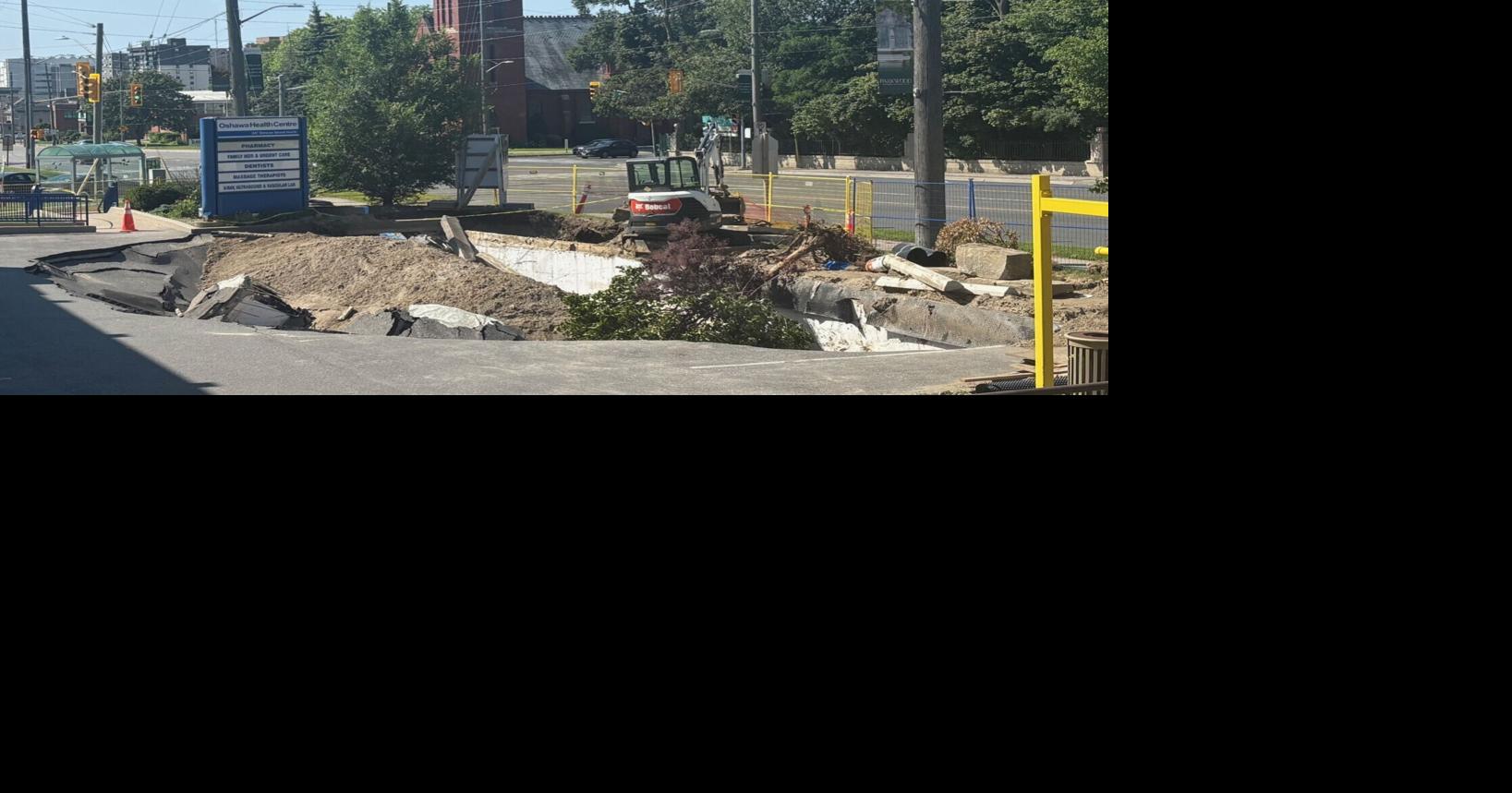 Access to Oshawa Medical Centre closed temporarily after sinkhole opens in parking lot