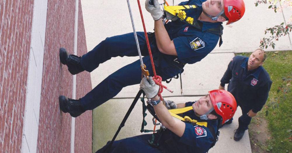 Whitby firefighters learn the ropes